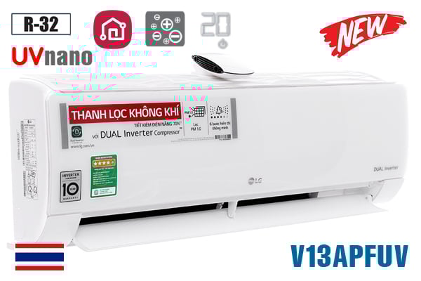 LG V13APFUV, Điều hòa LG inverter 12000 BTU 1 chiều UV nano