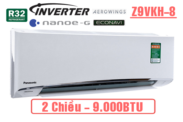 Panasonic Z9VKH-8, Điều hòa Panasonic 2 chiều inverter 9.000BTU