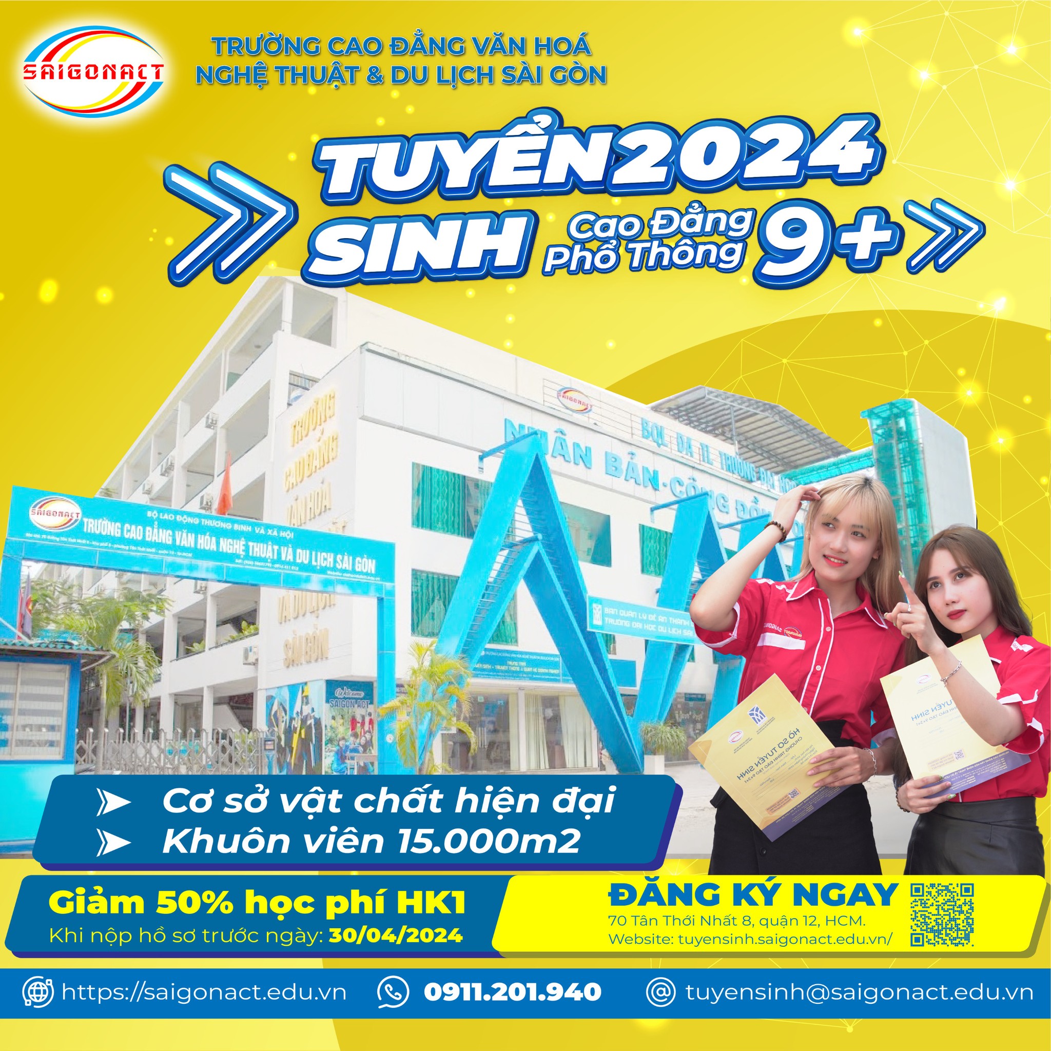 TRƯỜNG CĐ VĂN HÓA NGHỆ THUẬT VÀ DU LỊCH SÀI GÒN CHÚ TRỌNG GIÁO DỤC QUỐC PHÒNG VÀ AN NINH CHO SINH VIÊN