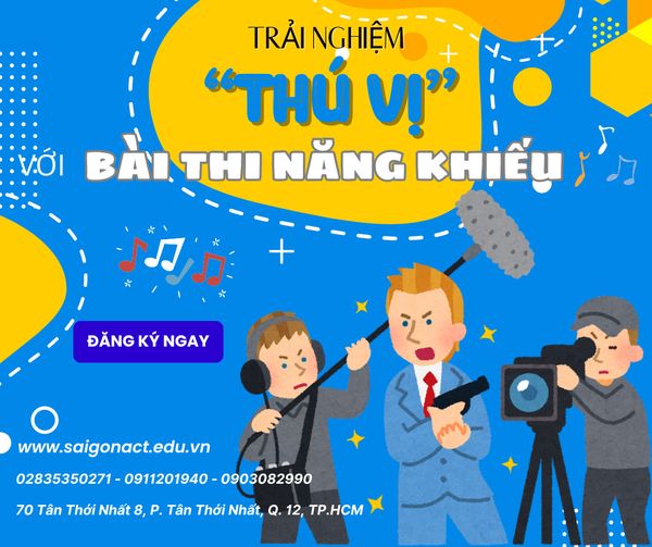 KHOA NGHỆ THUẬT SAIGONACT TÍCH CỰC TUYỂN SINH NĂM HỌC 2024 - 2025