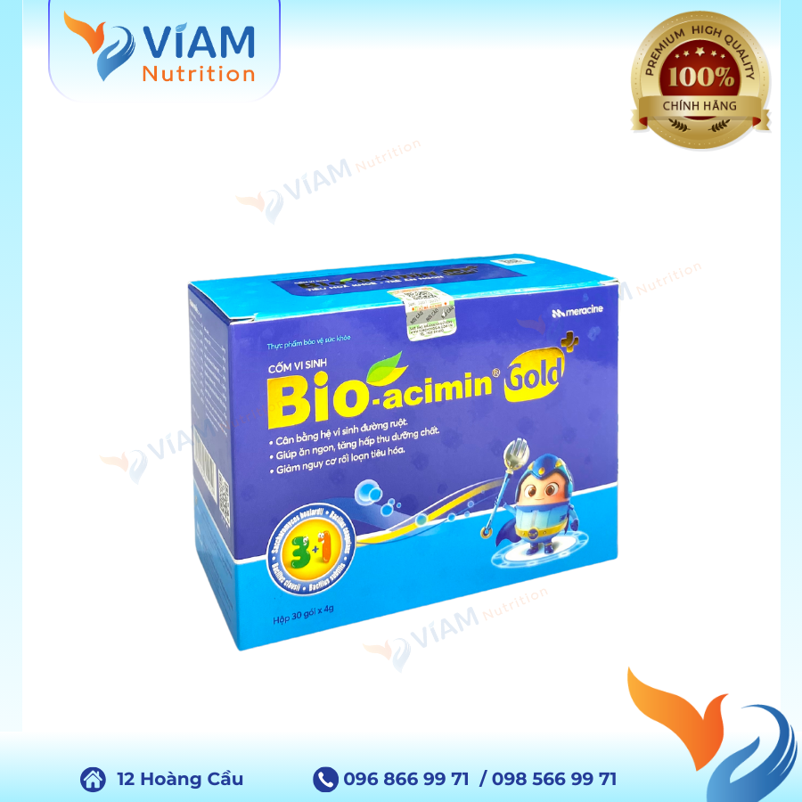  Bio acimin Gold - Tiêu hoá khỏe, trẻ ăn ngon 