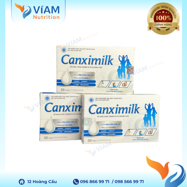  Canximilk viên (Hộp 3 vỉ x 10 viên) 