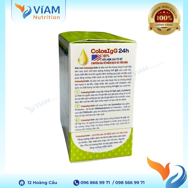  Sữa non ColosIgG 24h (Hộp 30 gói) 