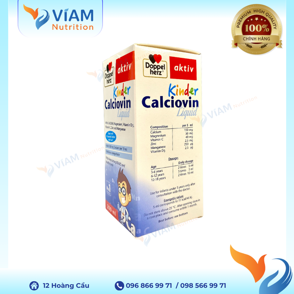  Kinder Calciovin Liquid (Lọ 200ml) 