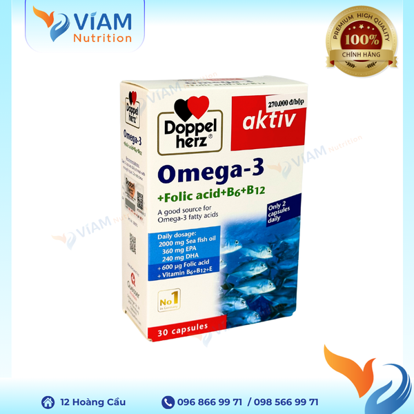  Omega-3 + Folic Acid + B6 + B12 