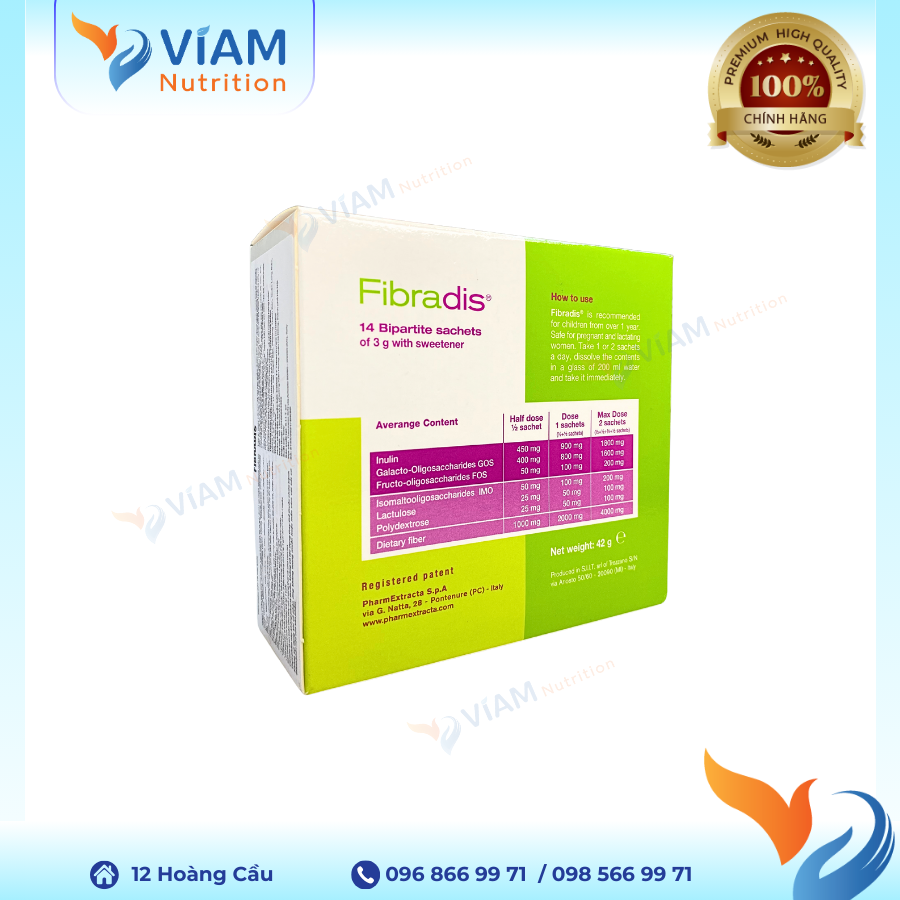  FIBRADIS – Chất Xơ Hòa Tan Nhập Khẩu Từ Ý 