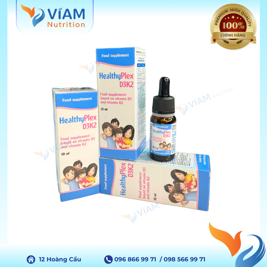  Healthy Plex D3 K2 (Lọ 10ml) 