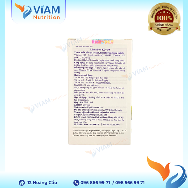  Linea Bon K2 D3 Drops (Lọ 10ml) 