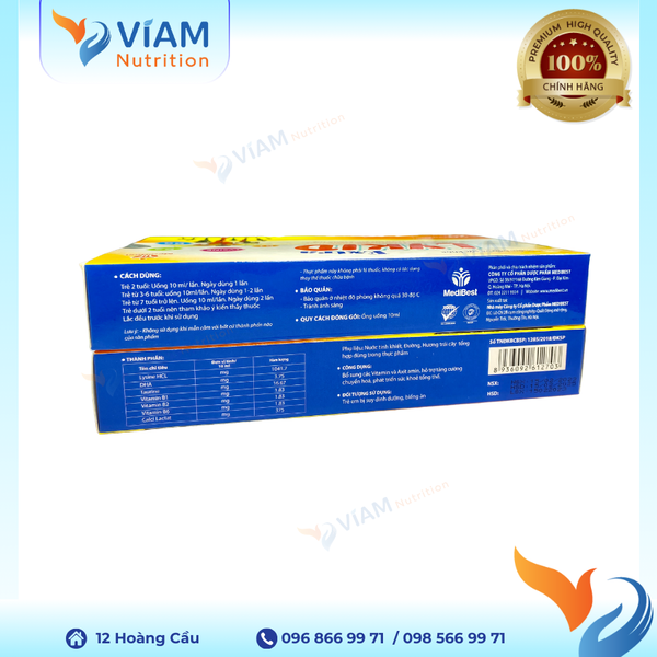  Lykid Extra (Hộp 20 ống) 