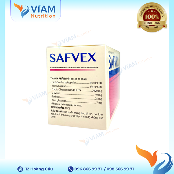  Safvex (Hộp 30 gói) 
