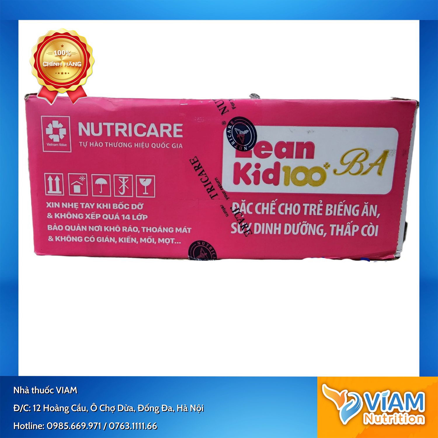  Sữa bột pha sẵn Lean Kid BA 110ml (Thùng 12 vỉ) 