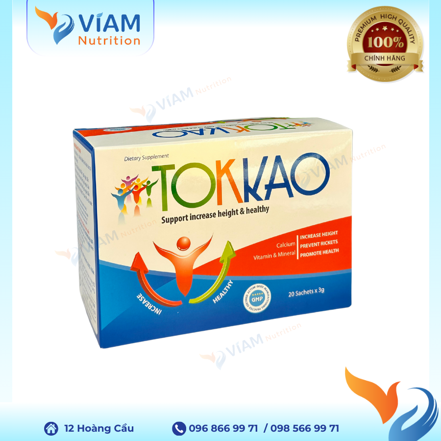  Tokkao - Hỗ trợ phát triển chiều cao, cân nặng 