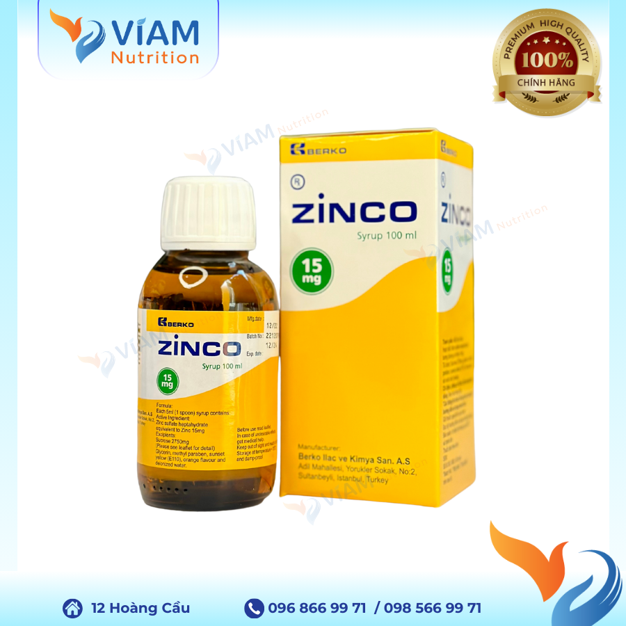  Zinco - Bổ sung Kẽm 