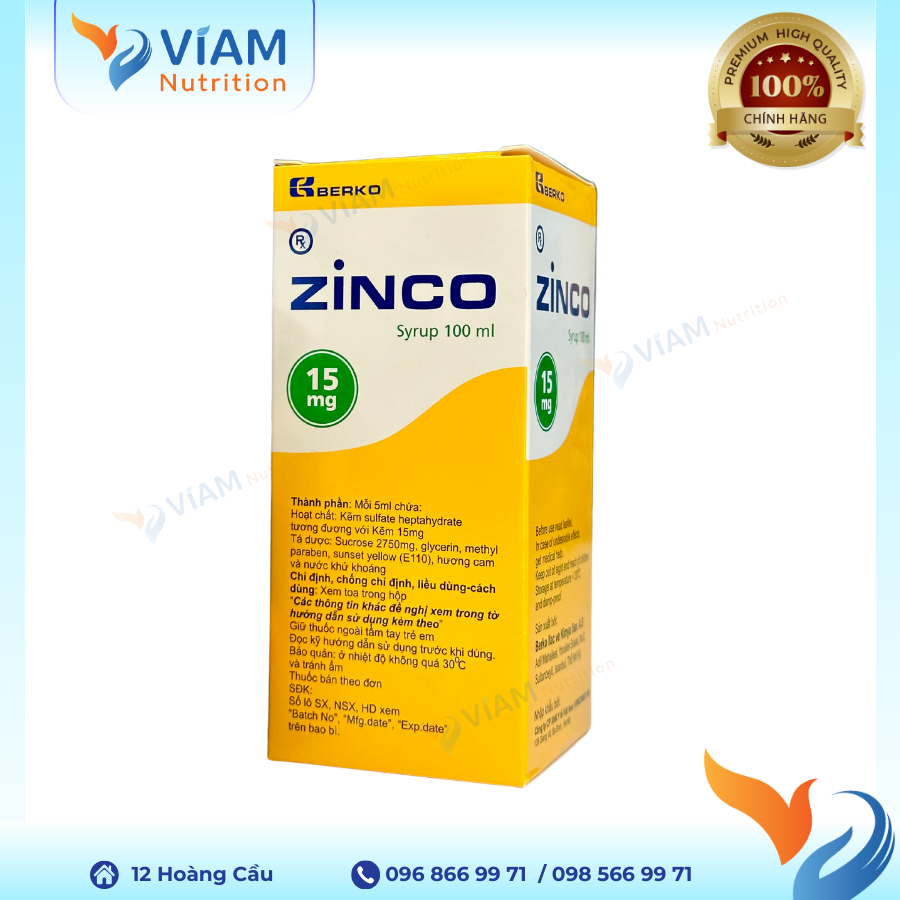  Zinco - Bổ sung Kẽm 