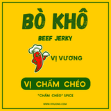  Bò khô - Vị Chẩm chéo - 200g (Hũ/lọ/ zip kraft) 