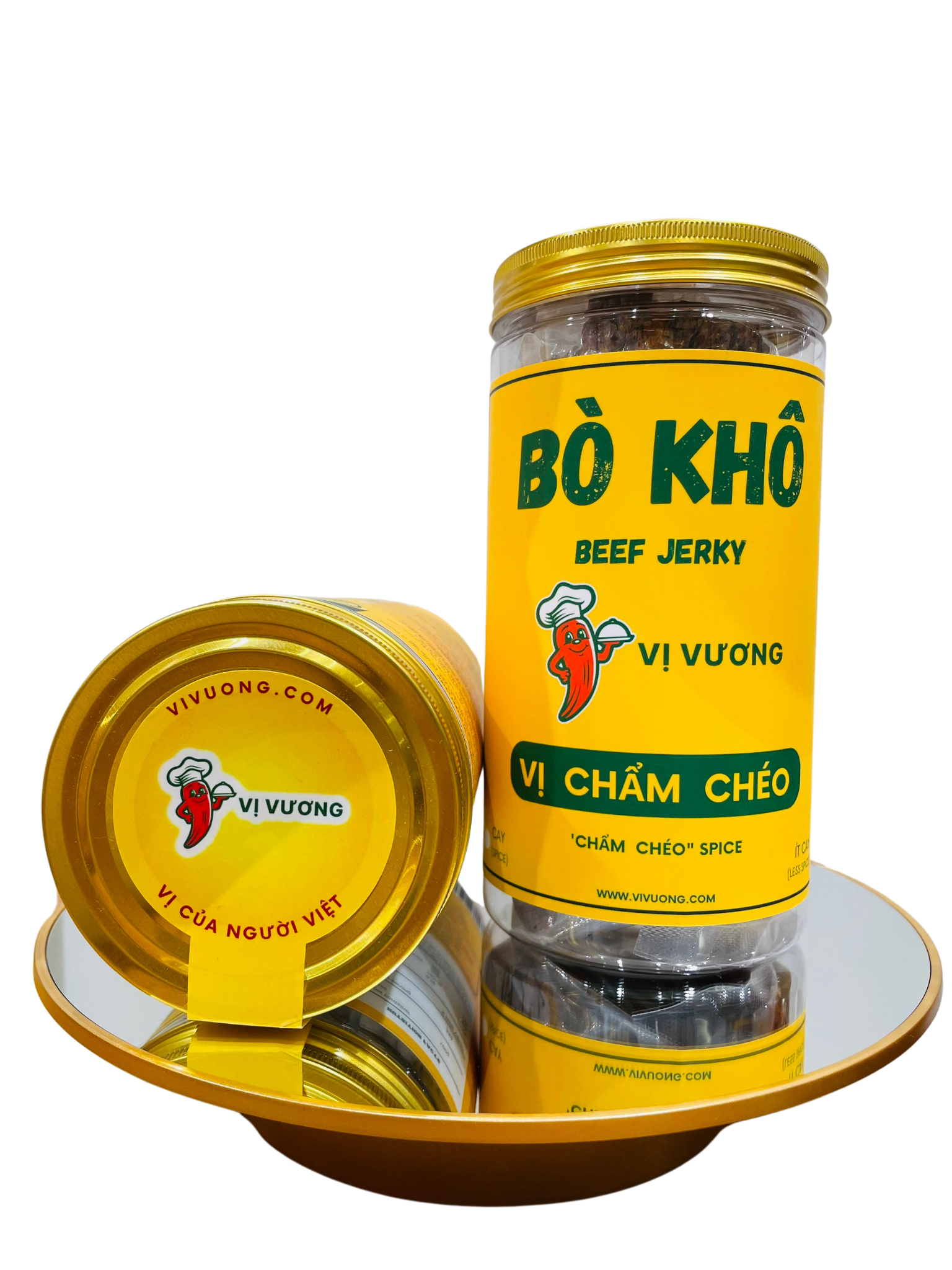  Bò khô - Vị Chẩm chéo - 200g (Hũ/lọ/ zip kraft) 