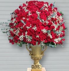Bình Hoa 250 bông Hồng Đỏ