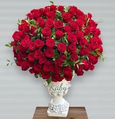 BÌNH HOA 99 BÔNG HỒNG ĐỎ NHẬP KHẨU