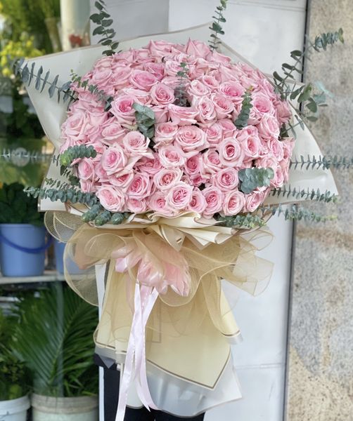 BÓ HOA 100 OHARA HỒNG