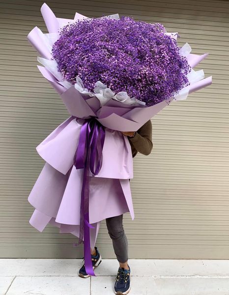 Bó Hoa Baby Tím Khổng Lồ