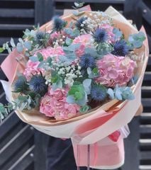BÓ HOA CẨM TÚ CẦU HỒNG NHẬP KHẨU