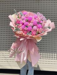 BÓ HOA CÚC MẪU ĐƠN SIÊU TO TONE MÀU NGỌT NGÀO