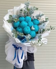 BÓ HOA CÚC MẪU ĐƠN XANH NGỌC