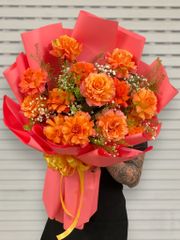 BÓ HOA HỒNG CAM SPIRIT DUYÊN DÁNG