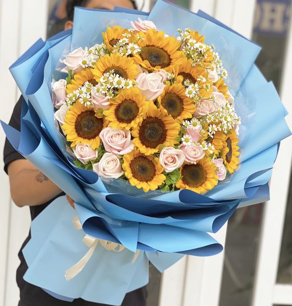 BÓ HOA HƯỚNG DƯƠNG NGÀY TƯƠI SÁNG