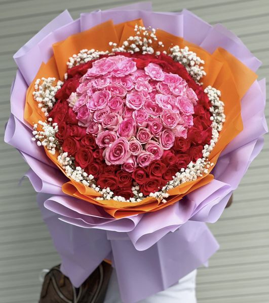 BÓ HOA MIIX MÀU TO ĐẸP