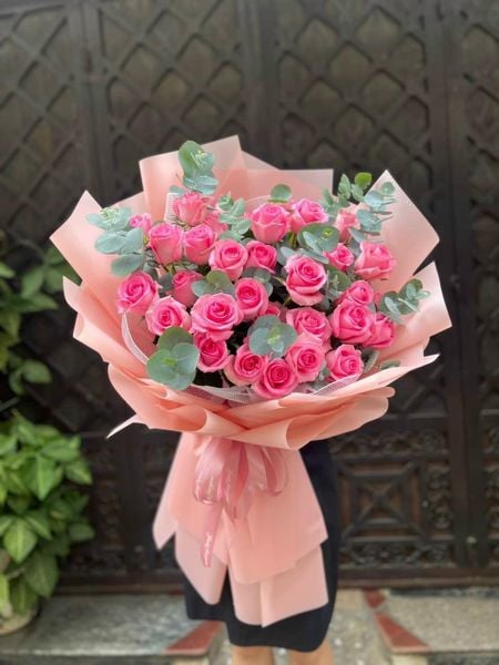 BÓ HOA HỒNG DÂU NGỌT NGÀO