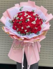 HOA BÓ HỒNG ĐỎ KÈM BABY  - THỦY CHUNG