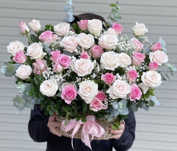 Hộp hoa - Sắc hồng