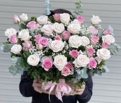 Hộp hoa - Sắc hồng