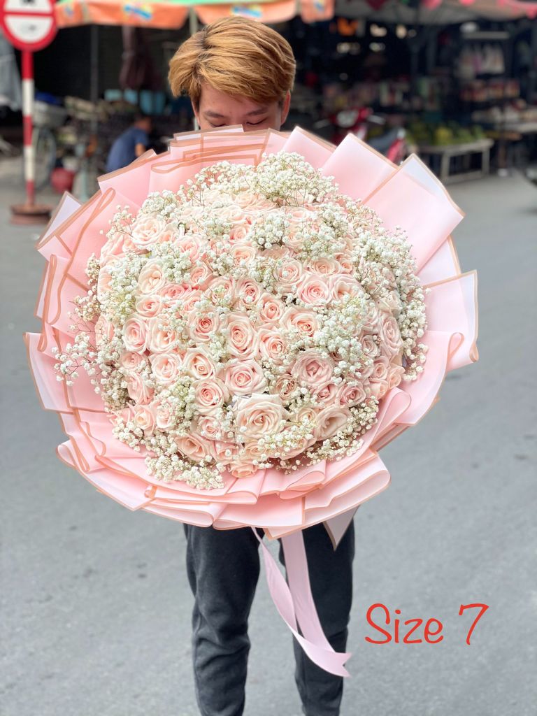 2. Mẫu Bó Hồng Pastel Tặng Dịp Lễ 8/3