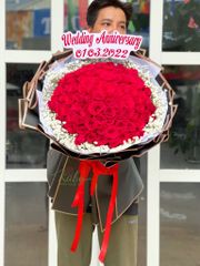 BÓ HOA HỒNG ĐỎ YÊU EM MÃI MÃI