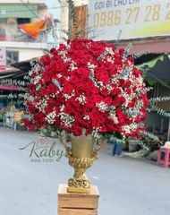 Bình Hoa 250 bông Hồng Đỏ