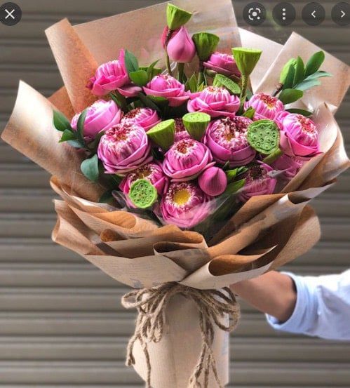 BÓ HOA SEN HỒNG - NGÁT HƯƠNG