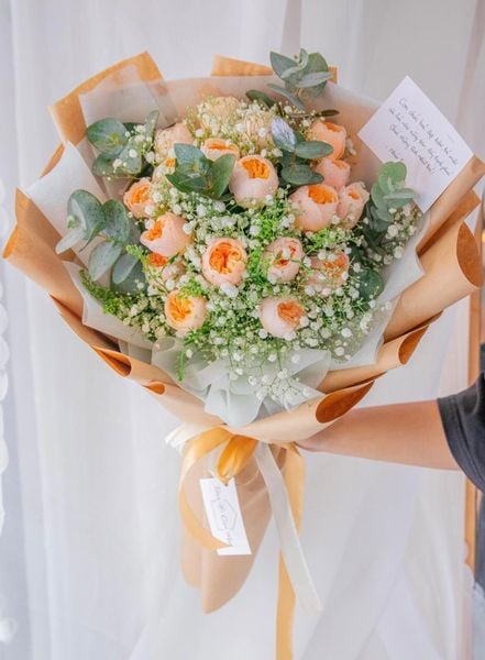 BÓ HOA HỒNG JULIET VÀ BABY