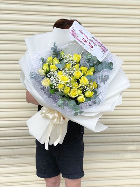 BÓ HOA HỒNG VÀNG - NGÀY ĐẸP TRỜI