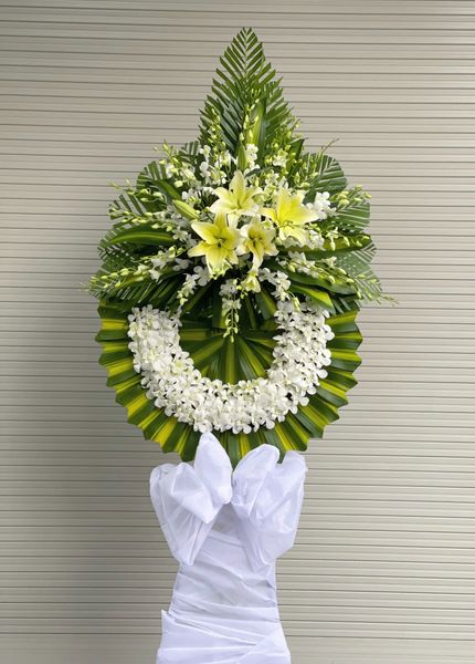 Lẵng hoa viếng tiễn biệt người