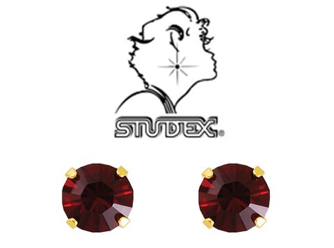 NỤ ĐÁ SINH THÁNG 01 - MÀU NGỌC HỒNG LỰU - STUDEX - CHO DA NHẠY CẢM