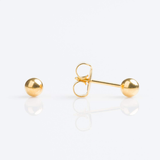 NỤ TRÒN TRƠN VÀNG SIZE 5MM - STUDEX - CHO DA NHẠY CẢM