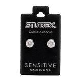 NỤ ĐÁ CZ 6MMT - STUDEX - CHO DA NHẠY CẢM