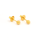 NỤ TRÒN TRƠN VÀNG SIZE 4MM - STUDEX - CHO DA NHẠY CẢM