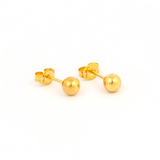 NỤ TRÒN TRƠN VÀNG SIZE 5MM - STUDEX - CHO DA NHẠY CẢM
