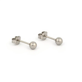 NỤ TRÒN TRƠN TRẮNG SIZE 4MM - STUDEX - CHO DA NHẠY CẢM