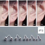 NỤ TRÒN TRƠN TRẮNG SIZE 4MM - STUDEX - CHO DA NHẠY CẢM