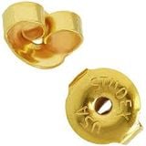 4mmV - Khuyên tai tráng vàng Studex nụ gắn đá cỡ 4mm