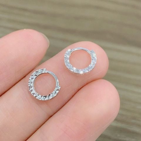 KHUYÊN BẠC Ý ĐÔI TRÒN TRƠN PHAY